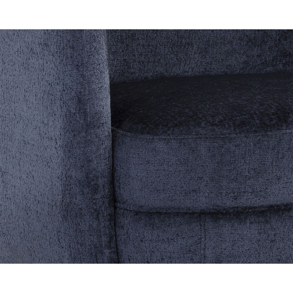 Gilley Bergen Navy Swivel Lounge Chair, Swivel